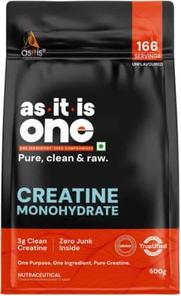 AS-IT-IS Nutrition Raw Creatine Monohydrate 500g