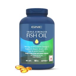GNC Triple Strength Fish Oil 1500mg 60 Softgels