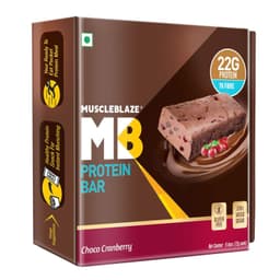 MuscleBlaze Protein Bar 22g Pack of 6