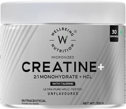 Wellbeing Nutrition Creatine Monohydrate + HCL 100g