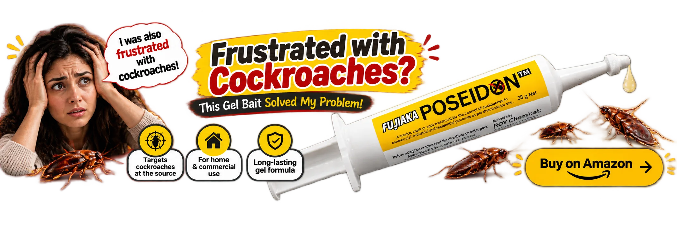 FUJIAKA POSEIDON Anti Roach Gel Cockroach Killer