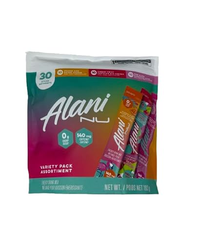 Alani NU Energy Drink Mix Variety Pack, 30 Sticks (193 g) | Sugar-Free Caffeine Mix | Vitamins B6 & B12 | On-the-Go Energy | Zero Sugar, Gluten-Free, Low Calorie