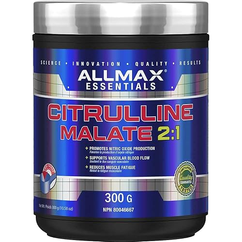 ALLMAX 2:1 Citrulline Malate Powder, Unflavored, 300 g, 150 Servings