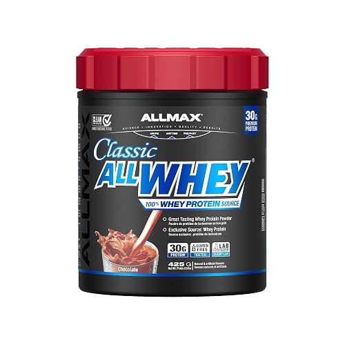 ALLMAX AllWhey Classic Whey Protein Powder, Chocolate, 0.9 lb