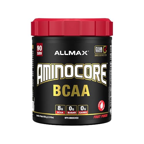 ALLMAX AMINOCORE BCAA Powder, Fruit Punch, 90 Servings, 1035 g