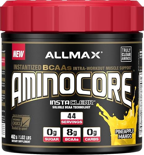 ALLMAX Nutrition, AminoCore BCAA Pineapple Mango 462g