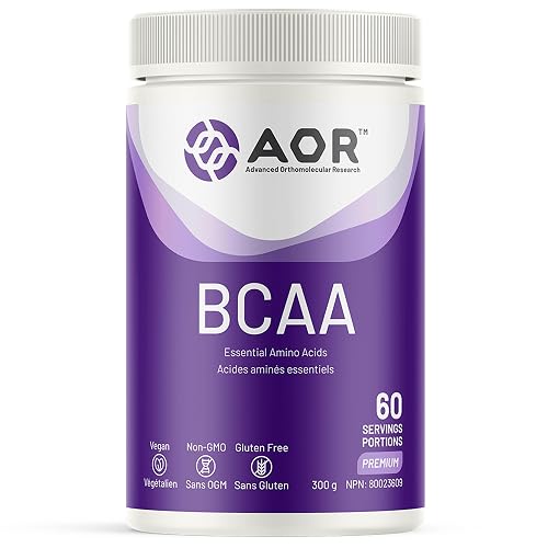AOR BCAA 5000 mg Amino Acid Powder, 300 g, 60 Servings, Unflavoured