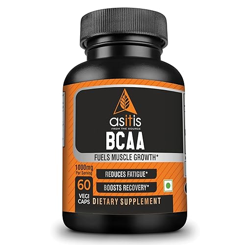 AS-IT-IS Nutrition BCAA 1000mg per serving, 30 Servings | 60 Capsules| Reduces Fatigue & Boosts Muscle Growth | Zero Fillers | Lab-Tested |