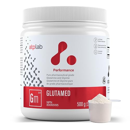 atplab Amino Acids Supplement, Glycine & L Glutamine, 500g, Made in Quebec