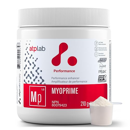 atplab Myoprime Creatine Monohydrate, Workout Supplement, Raspberry, 210g