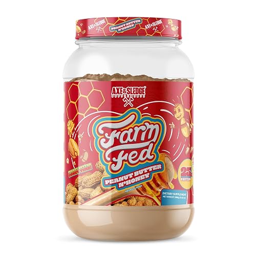 Axe & Sledge Farm Fed 100% Whey Protein Isolate | 25g Protein | Low Carb, Low Sugar, Gluten Free | Protein Powder for Men and Women | Keto | Made in the USA | 28 Servings, Vanilla Milkshake | 25 Servings, 25g Protein, DigeSEB® Digestive Enzymes, Lean Muscle Support