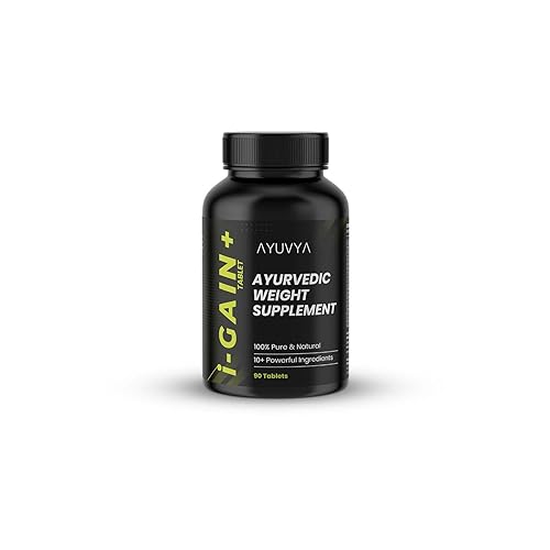 Ayuvya i-Gain+ | Ayurvedic Weight Supplement | Helps In Improving Appetite & Nutrient Absorption | With New & Improved Formula | 90 Tablets | As Seen On Shark Tank