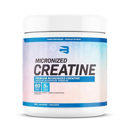 Believe Supplements Micronized Creatine Monohydrate Powder | 5g Creatine Per Scoop | Unflavoured Creatine for Strength, Power & High-Intensity Training, Easy Mixing | 60 Servings, 300g
