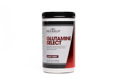 Beverly International Glutamine Select, L-Glutamine Powder, 60 Servings | Clinically Dosed L-Glutamine, Lean Muscle & Recovery, BCAAs, Sugar-Free, Amino Acid Formula