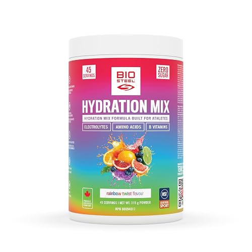 BioSteel Electrolyte Hydration Mix, Rainbow Twist, 45 Servings