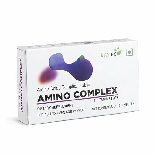 Biotex Amino Complex Tablets | 30 Tablets | Essential + BCAA + Non-Essential Amino Acids | Full Spectrum Amino Blend for Men & Women | Daily Wellness & Muscle Recovery Support