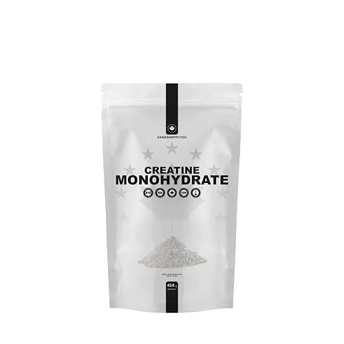 Canadian Protein Creatine Monohydrate Powder| 454g of Keto Friendly Muscle Building Supplement, Improves Bodybuilding Performance