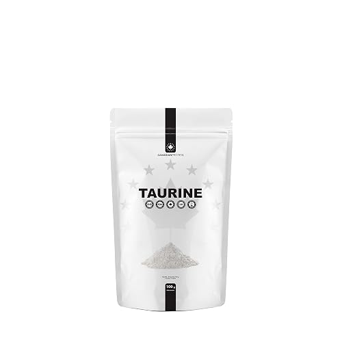 Canadian Protein Taurine Powder | 454g of 300 Servings of Amino Acid Supplement for Cardiovascular Support, Improved Athletic Performance & Increased Muscle Mass