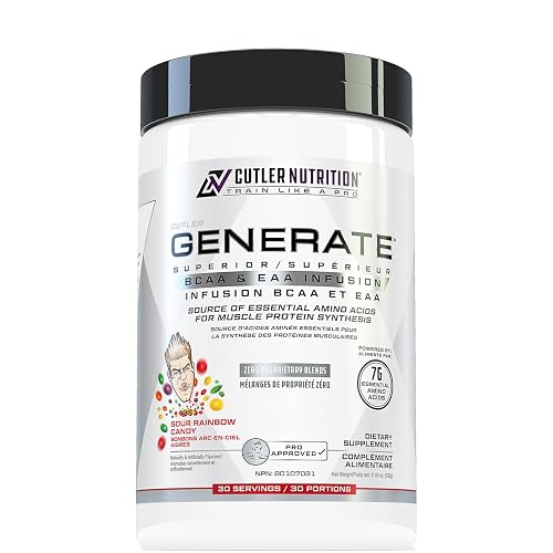 Cutler Nutrition Generate BCAA and EAA Powder for Post-Workout Recovery