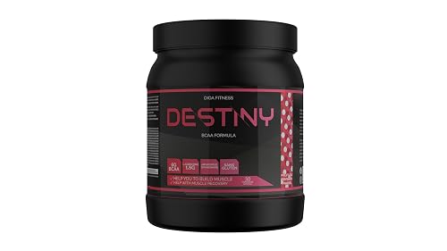 DIOA Fitness - Destiny - BCAA 6g - Electrolyte Muscle Recovery Drink with Amino Acids, Digestive Enzymes, Liver Cleanser, Antioxidants, L-Carnitine, L-Glutamine, Joint Health Complex, Supports Immune System, Promotes Muscle Growth, Anti Catabolic, Branched Chain Amino Acid 2:1:1, BCAAs for Men and Women, 30 Servings (Strawberry Dragon Fruit)