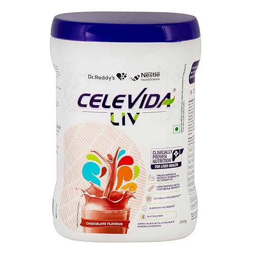 Dr.Reddy’s Celevida Liv | Nutrition Drink for liver health | Chocolate Flavour- 390g