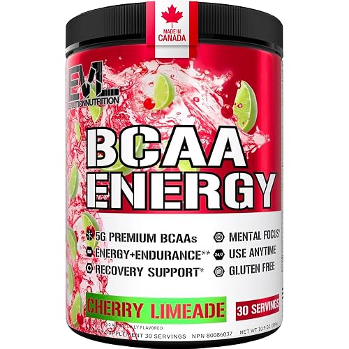 EVL BCAA Energy Preworkout Powder - Cherry Limeade - 30 Servings