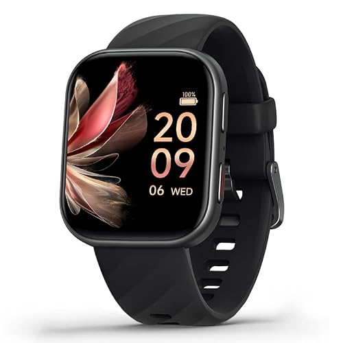 FITVII Smart Watch for Men Women (Answer & Make Calls), Health Fitness Tracker with 24/7 Heart Rate, Blood Pressure, Blood Oxygen, Sleep Tracking, 100+ Sports Modes, IP68 Waterproof, Black