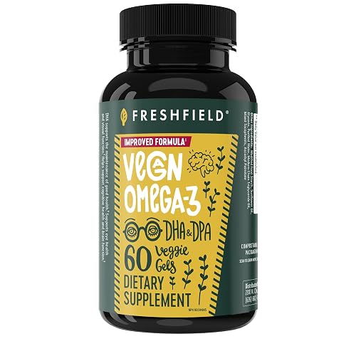 Freshfield Vegan Omega 3 Algae Oil DHA Supplement