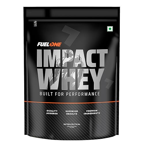 FUELONE Impact Whey Protein Powder, Cold Coffee (1kg / 2.2lbs) | 23g Protein per Scoop