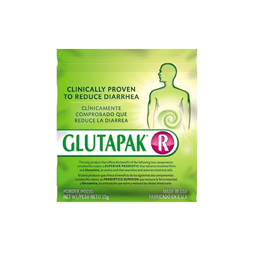 Glutapak R Superior Probiotic Lactobacillus Reuteri and Glutamine, 3 Packets, 15g Per Packet