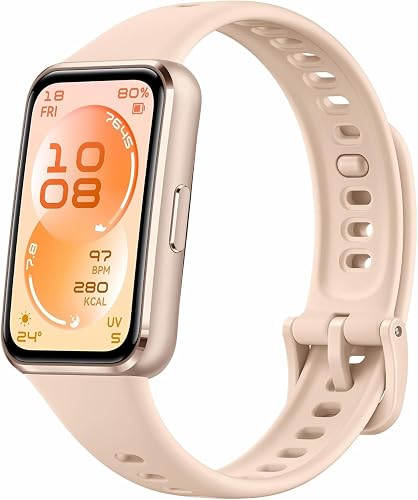 HUAWEI Band 11 Smart Band, 1.62″ AMOLED Display, Up to 14 Days Battery Life, 5ATM Water Resistance, Emotional Wellbeing Fitness Trackers, Aluminium Alloy Case, Android & iOS, Beige