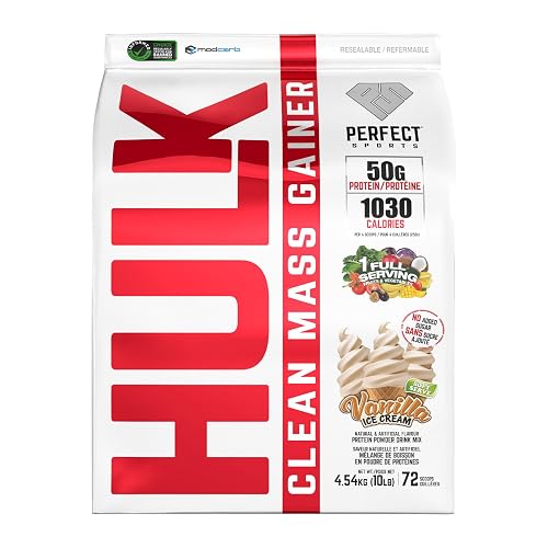 HULK - Clean Mass Gainer (Vanilla Ice Cream, 10lb)