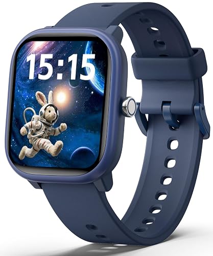Kids Smart Watch for Boys Girls, Fitness Tracker with Heart Rate Sleep Monitor, 1.83" Touchscreen with 12 Puzzle Games, Waterproof Activity Tracker Pedometer for Android iPhone