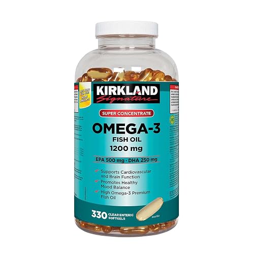 Kirkland Signature Super Concentrate Omega 3 1200mg 330 Softgels
