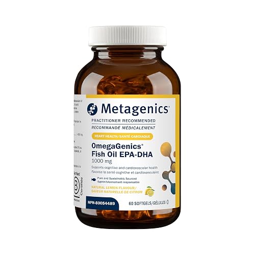 Metagenics OmegaGenics EPA-DHA 1000 mg, Sustainably Sourced, 60 Softgels