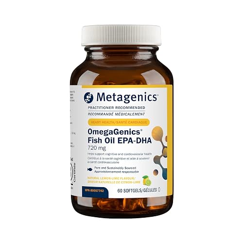 Metagenics OmegaGenics Fish Oil EPA-DHA 720 mg, 60 Softgels
