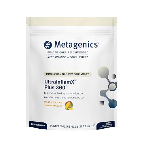 Metagenics UltraInflamX Plus 360°, Mango, Antioxidant, 14 Servings
