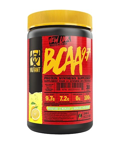 MUTANT BCAA 9.7 Supplement BCAA Powder with Micronized Amino Acid and Electrolyte Support Stack, (348g), Roadside Lemonade