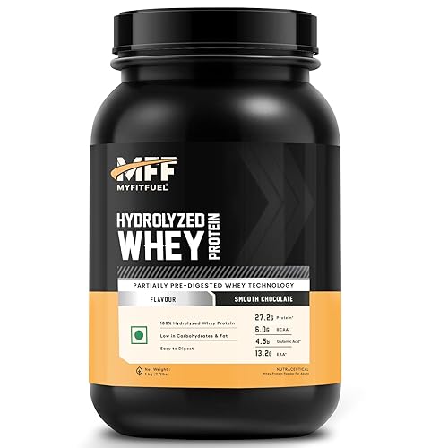 MyFitFuel Hydrolyzed Whey Protein | 1 Kg, 30 Servings (Smooth Chocolate) | Paritally Pre digested Protein
