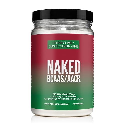 NAKED Cherry Lime BCAAs Amino Acids Powder, 100% Pure 2:1:1 Formula, Vegan Branched Chain Amino Acids, Instantized All Natural BCAA Powder Supplement - 501 Grams, 34 Servings