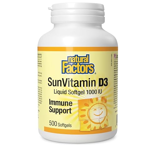 Natural Factors Sun Vitamin D 1000 IU 500 Softgels