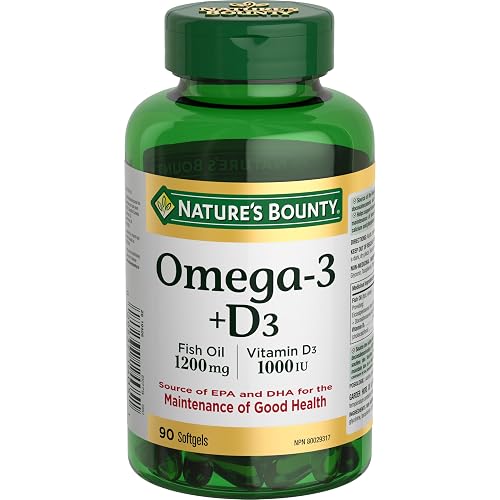 NATURE'S BOUNTY Omega-3 + D3, 159.8 g