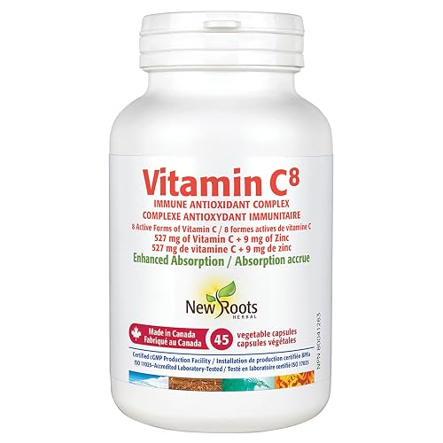 New Roots Herbal Vitamin C8, Buffered Vitamin C Capsules, Immune Support