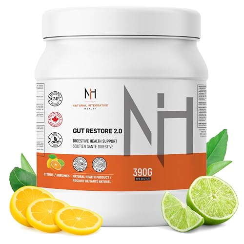 NIH - Gut Restore L-Glutamine Powder 390g – Gut Health Supplement with Quercetin, Licorice Root, Boswellia, N-Acetyl Glucosamine & Chamomile - Digestive Gut Health, Bloating Relief & Gut Lining Repair