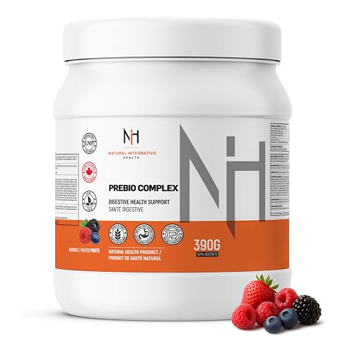 NIH - Prebio Complex 400g - Supports Gut Health & Digestive Transit, Reduces Bloating & Enhances Digestion - Flaxseed, Inulin, Apple Pectin, L-Glutamine, Licorice Root - Non-GMO, Vegan-Friendly