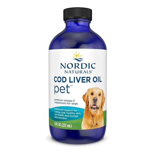 Nordic Naturals Pet Cod Liver Oil – Fish Oil Omega 3 Supplements for Dogs, Nordic Naturals Omega 3, Fish Oil Supplement, Dog Supplements– Unflavoured, 237 ml