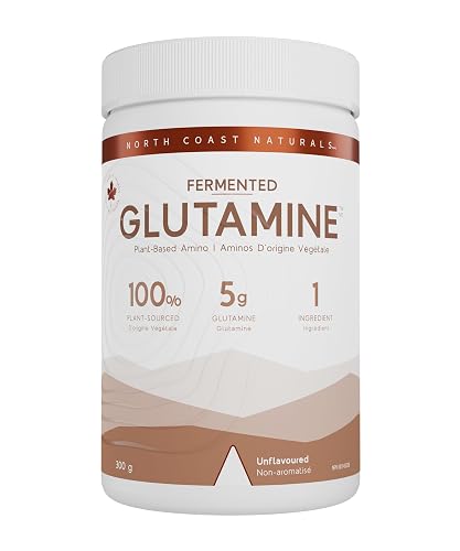 North Coast Naturals Fermented Glutamine, Non-GMO, Unflavoured, 300 g