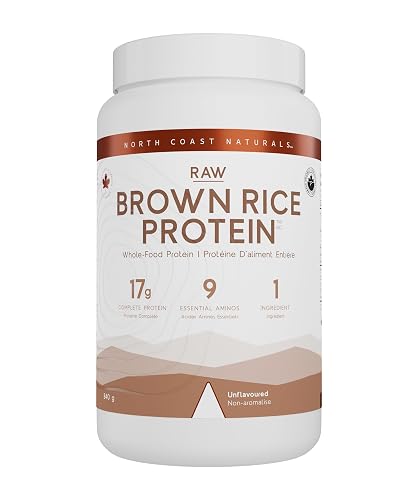 North Coast Naturals Organic Sprouted Raw Brown Rice Protein Powder, 840 g