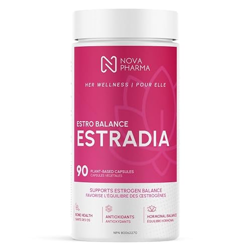 Nova Pharma - ESTRADIA All-in-one Estrogen supplements for Women - Plant-Based Fat burner & reduce Cellulite + PMS Symptoms Control - dim supplement and helps Your Hormone Balance (90 Capsules)
