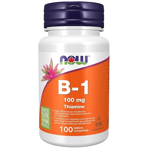 NOW Supplements, Vitamin B-1 100 mg, Energy Production, Nervous System Health, 100 Tablets